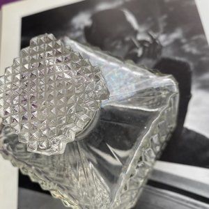 VINTAGE CUT GLASS BAR BOTTLE